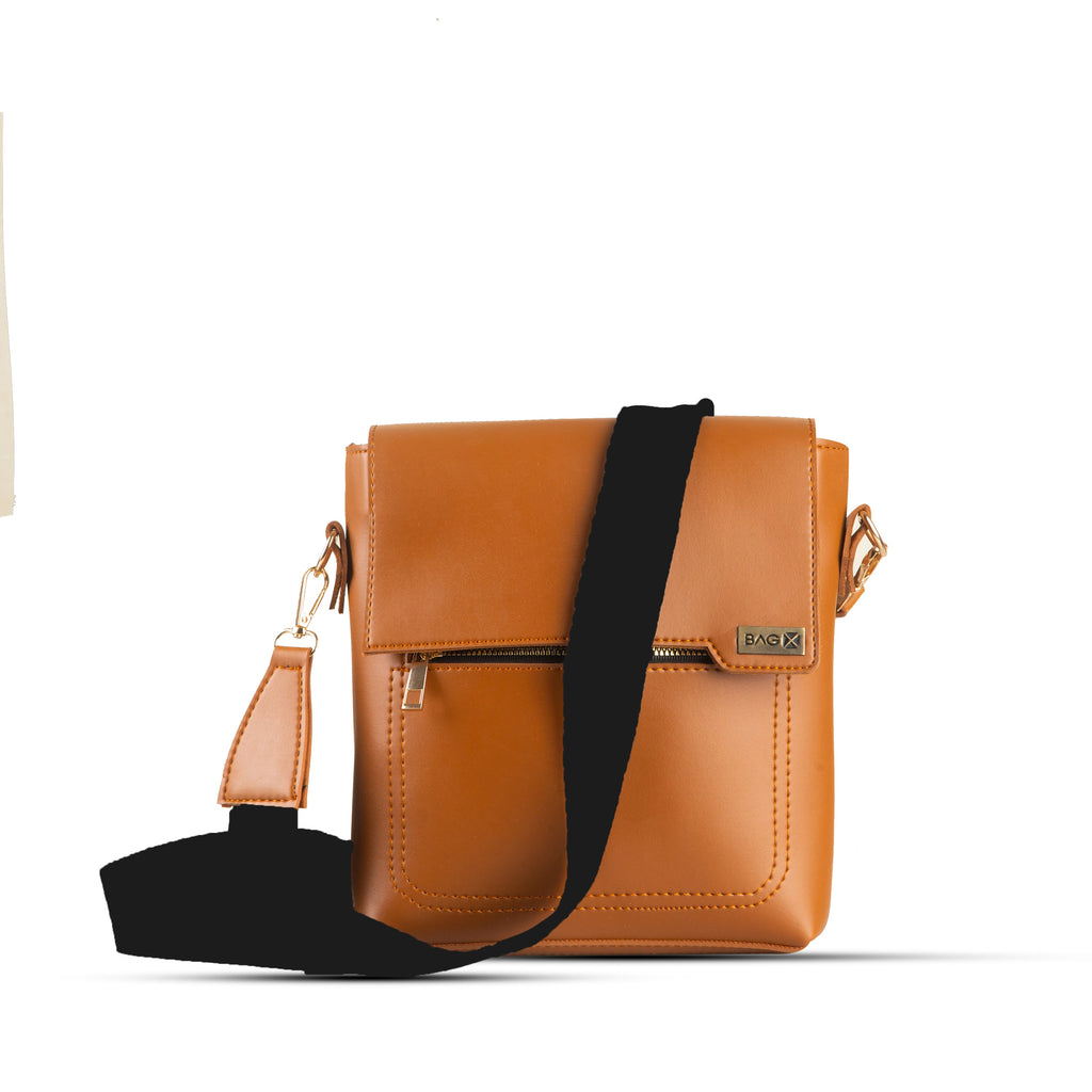 Quest Brown women's crossbody bag in brown by Bag X