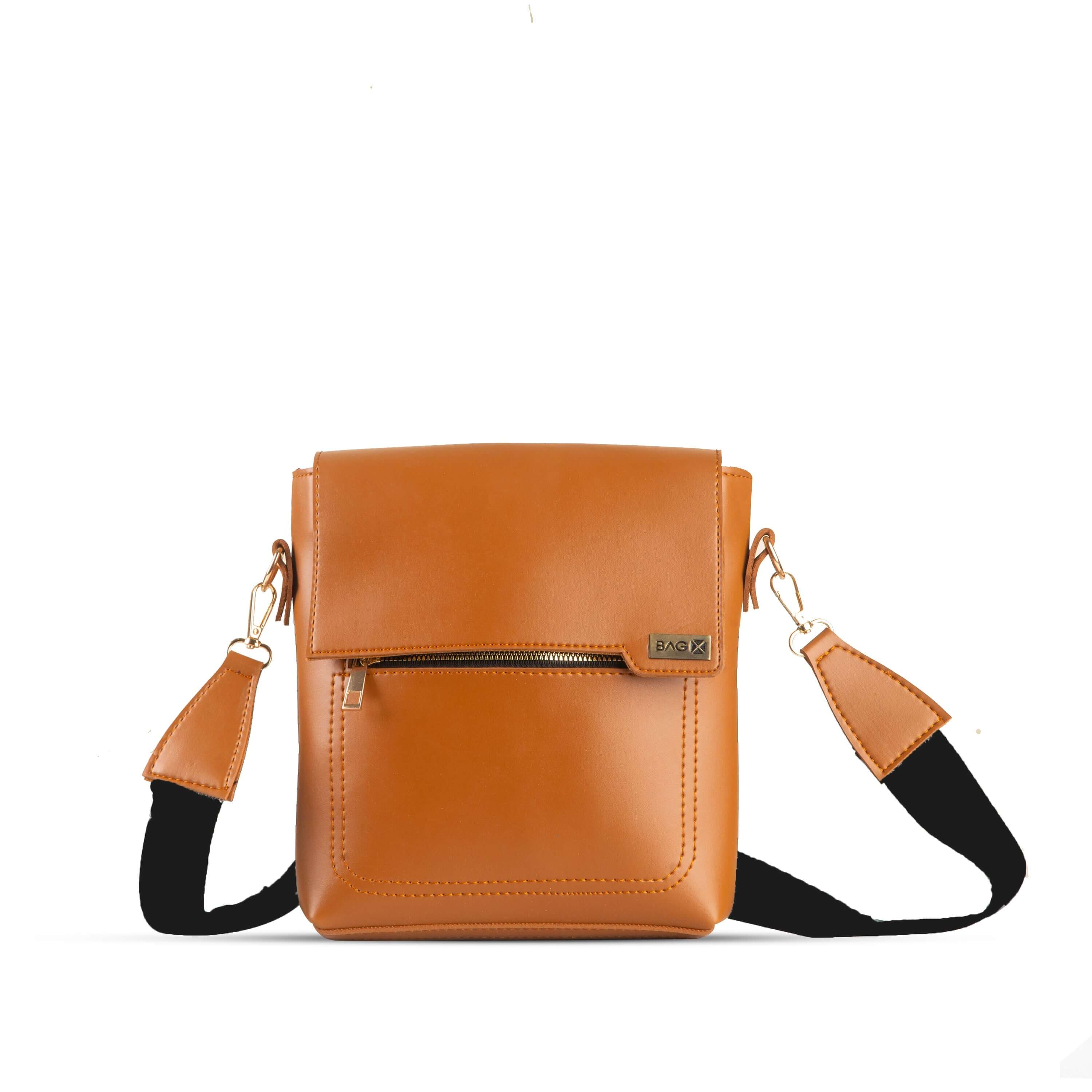 Quest Brown women's crossbody bag in brown by Bag X