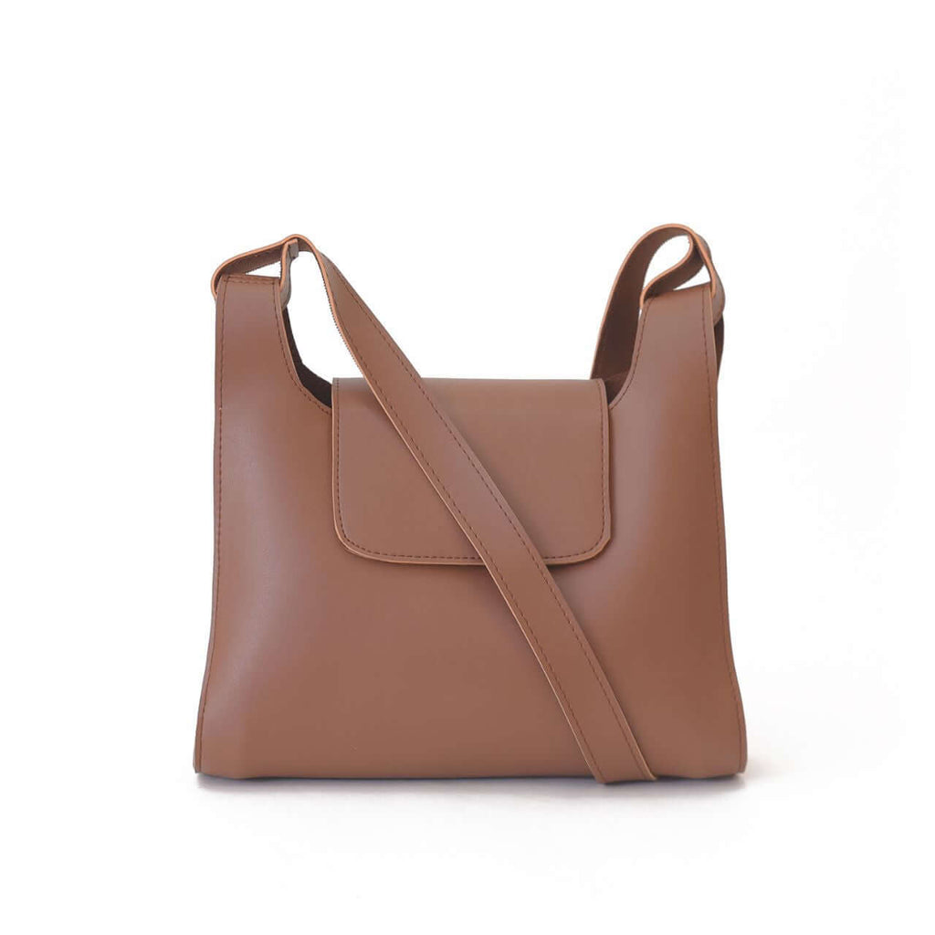 Joy Brown women's crossbody bag in brown by Bag X