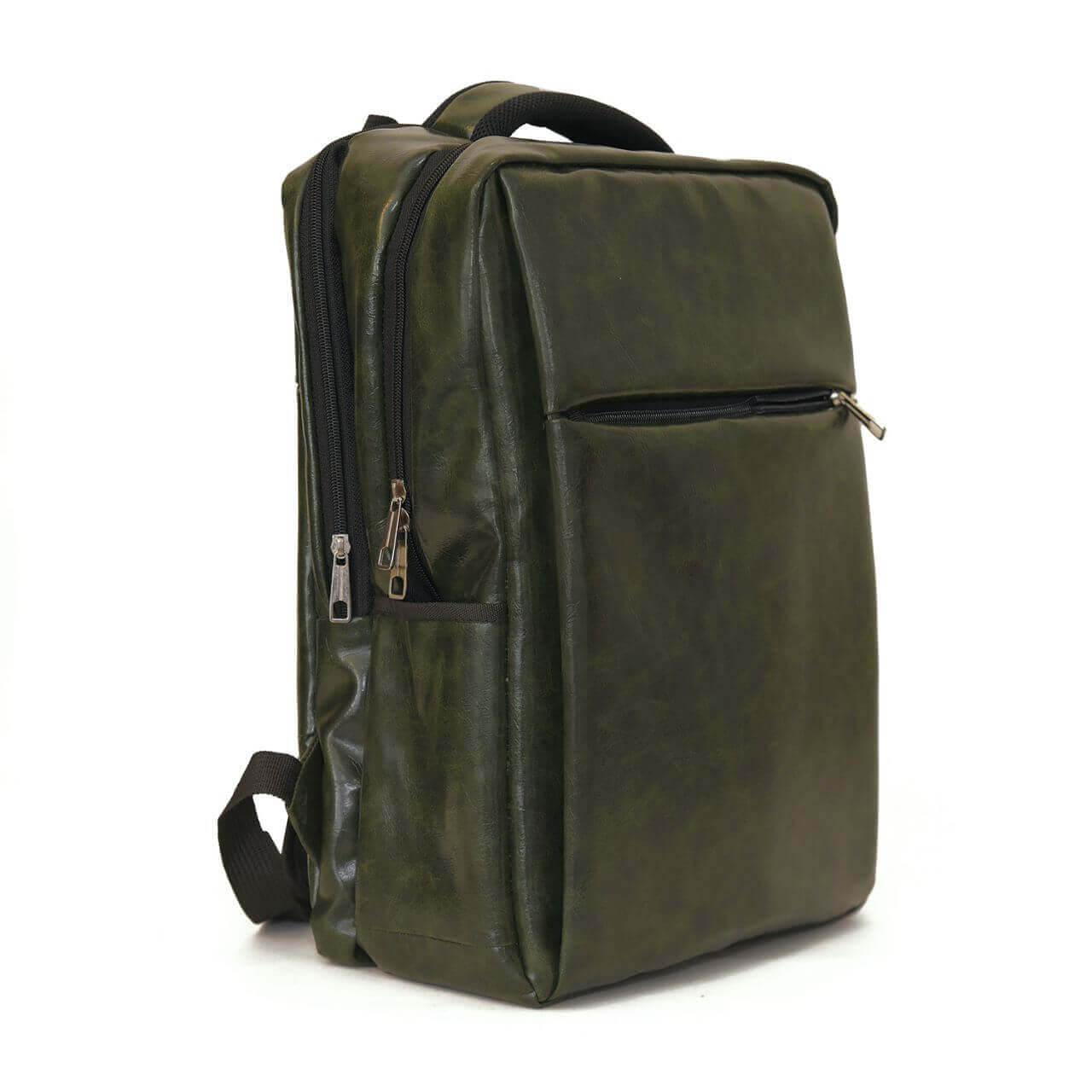 Laptop Bag Pack Green - Leftover women's backpack in green by Bag X
