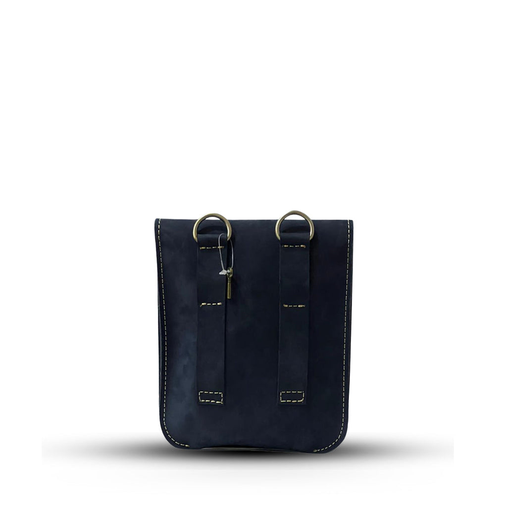 Leather Cross Body Bag Nubuck Black