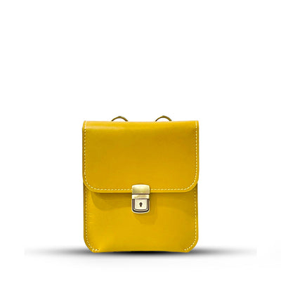 Pull Up Leather Cross Body Bag Camel