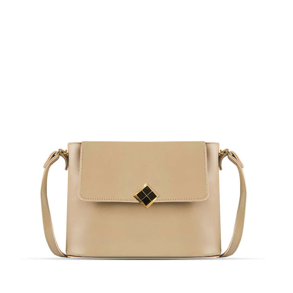 August Beige women's shoulder bag in beige by Bag X