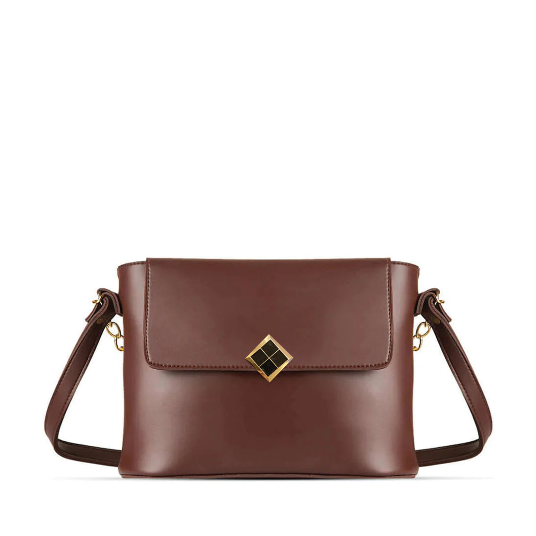 August Brown women's shoulder bag in brown by Bag X