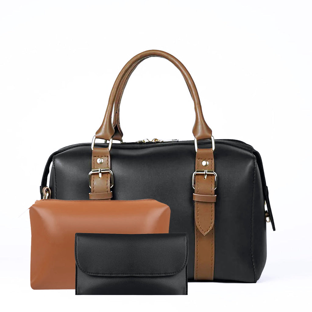 Twin Black women's shoulder bag in black by Bag X