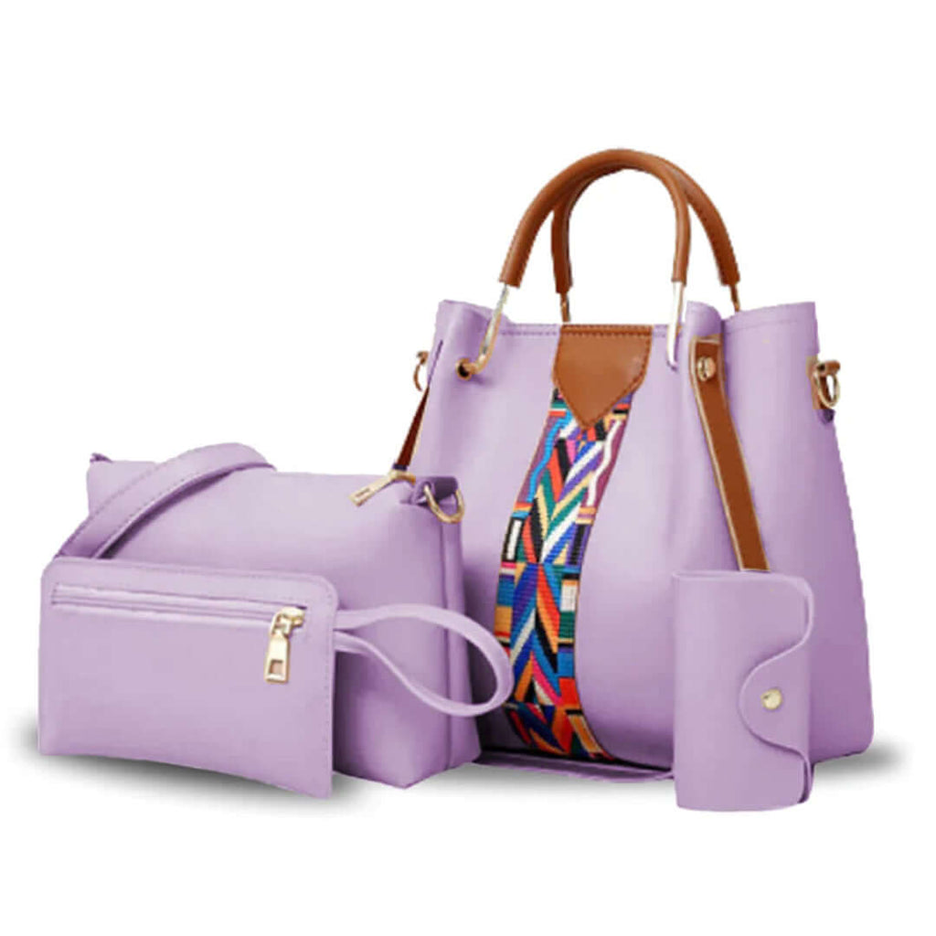 Capri 4 Pcs Lilac women's crossbody bag in classic by Bag X