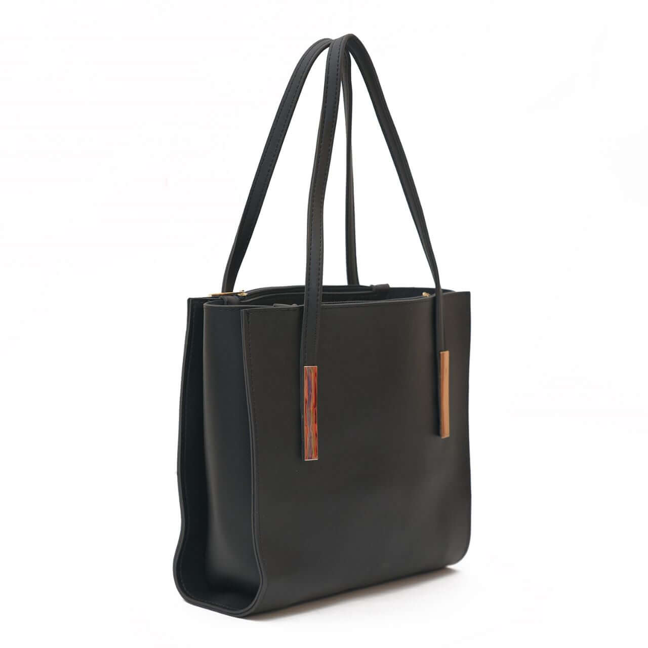 Canva Black women's tote bag in black by Bag X