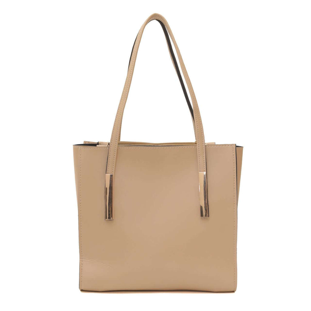 Canva Beige women's tote bag in beige by Bag X