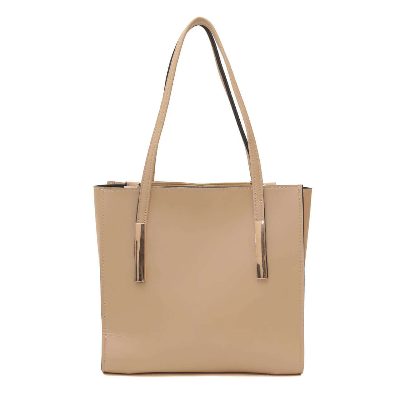 Canva Beige women's tote bag in beige by Bag X