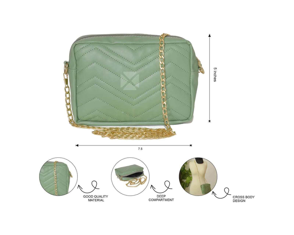 Aura Green - Leftover women's crossbody bag in green by Bag X
