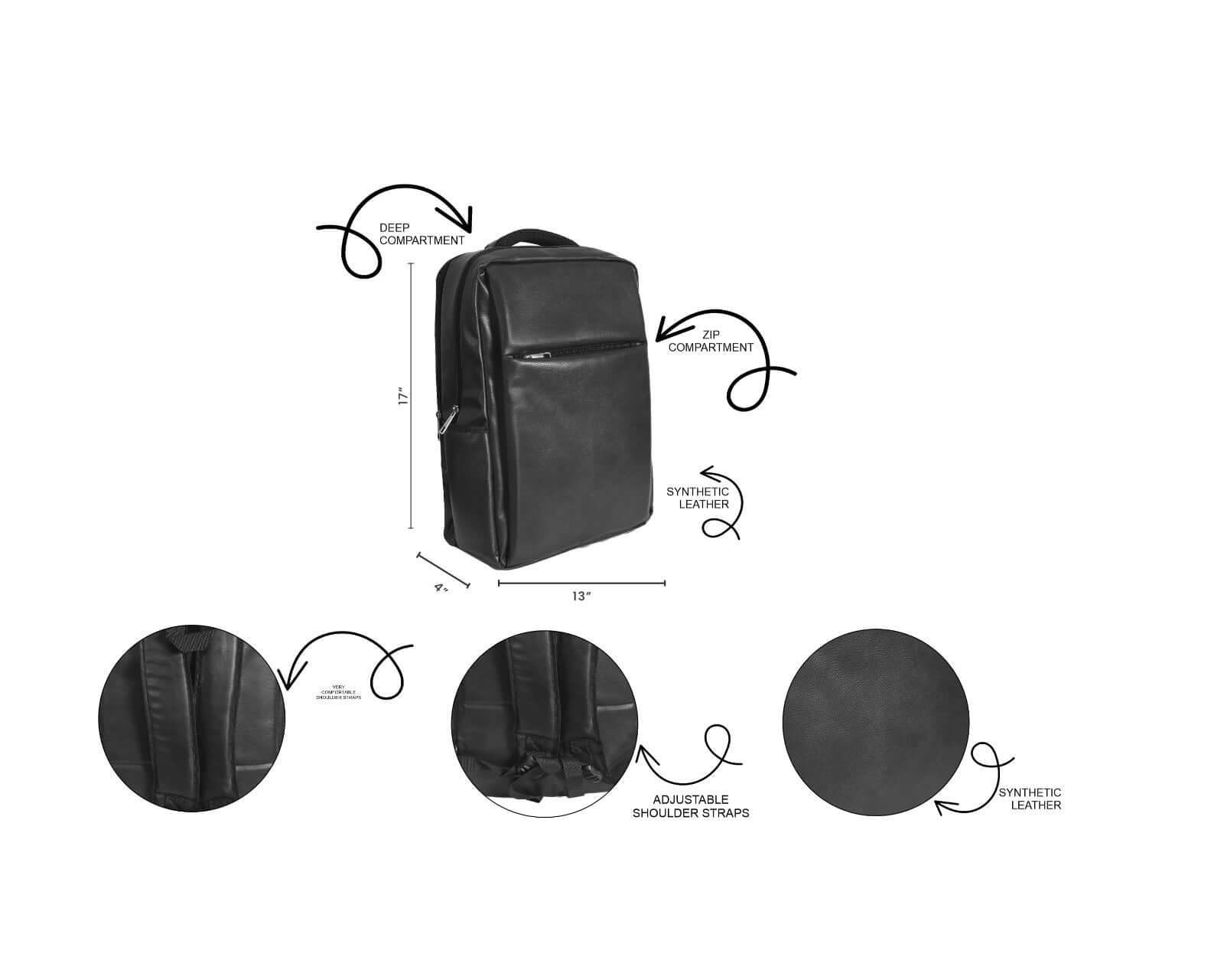 LAPTOP BAG PACK BLACK - Bag X