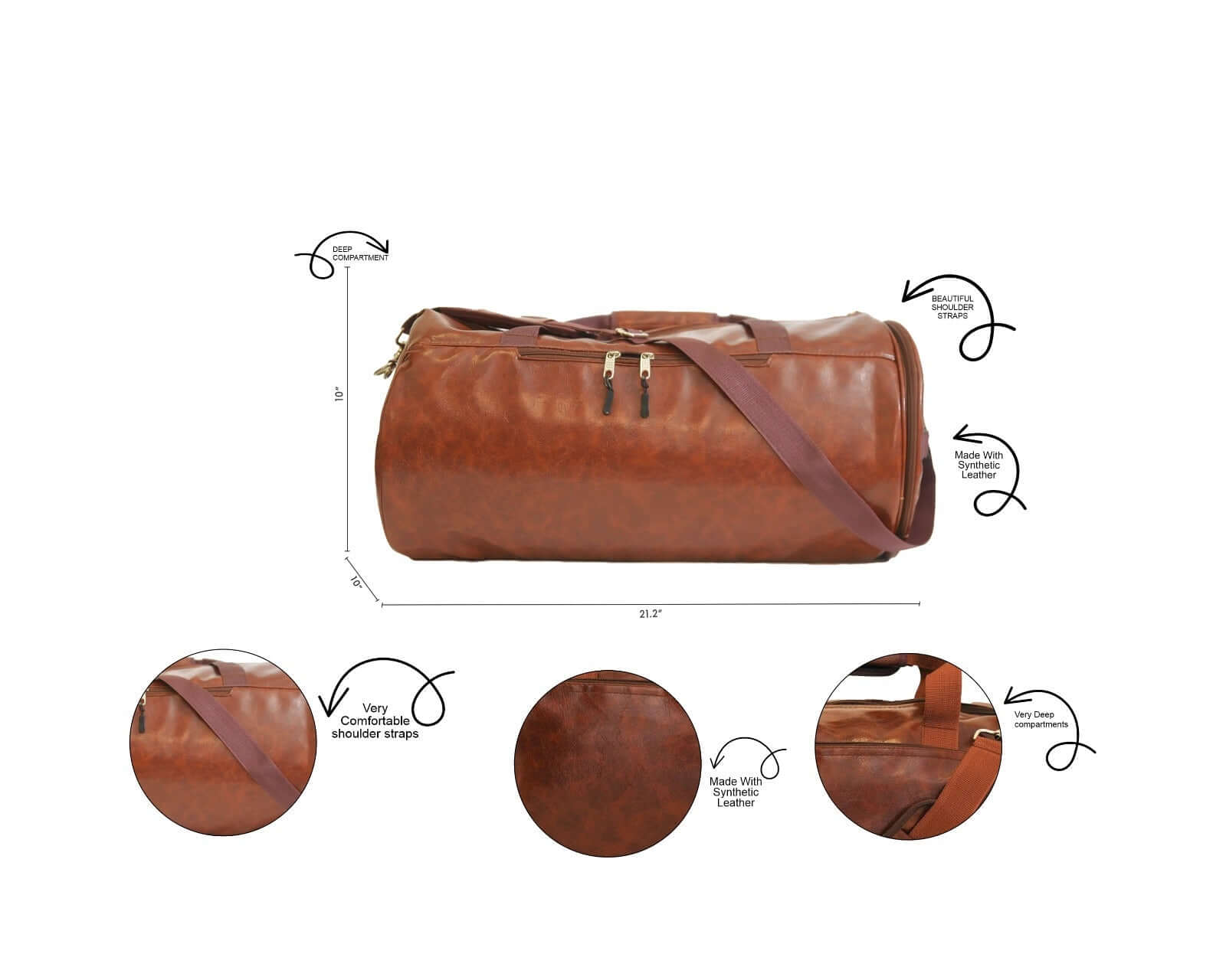 ZORRO DUFFEL ( XL) BROWN - Bag X