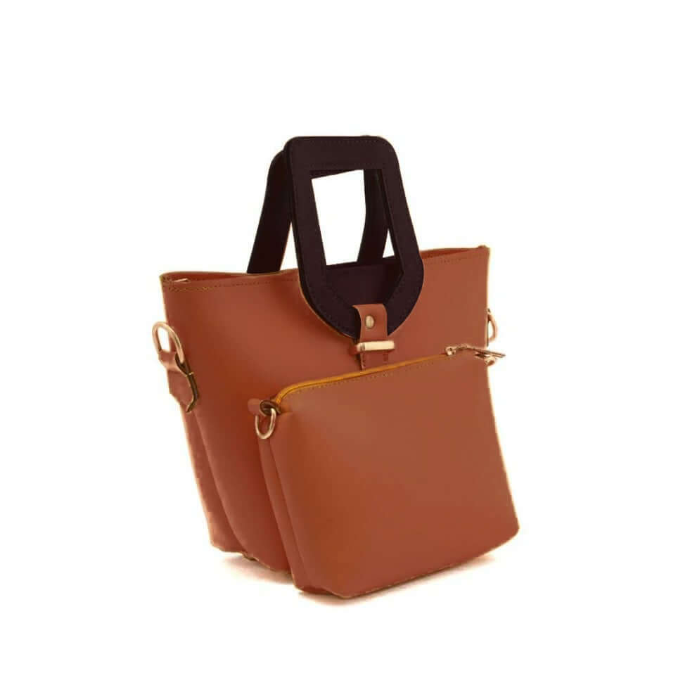 Voyage Brown women's shoulder bag in brown by Bag X