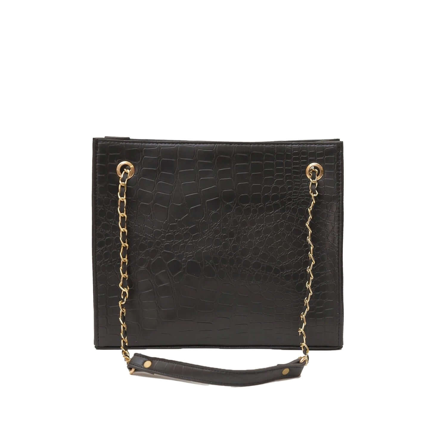 CROCODILE TOTE BLACK - Bag X