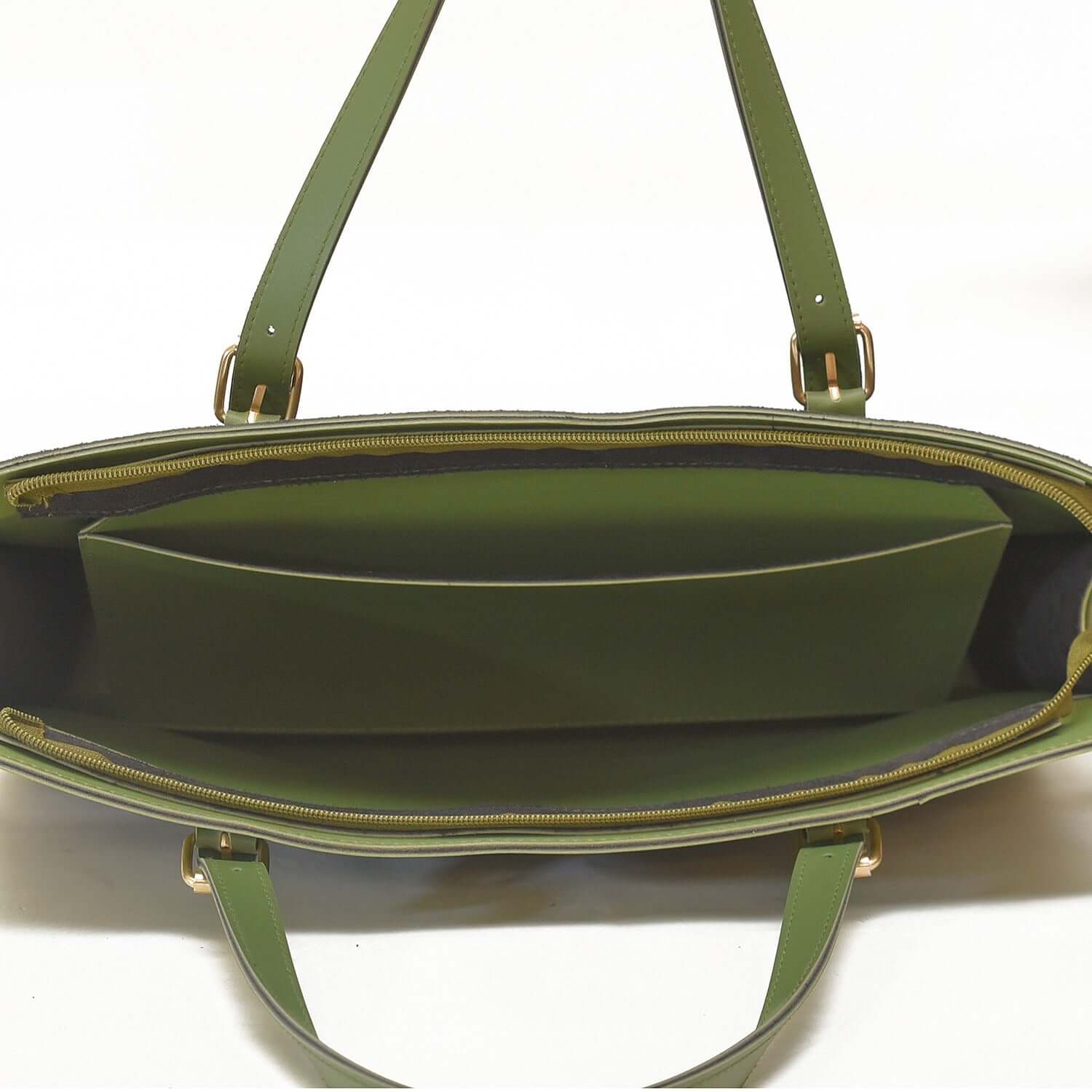 Olive Laptop Bag - Leftover women's laptop & office bag in olive by Bag X
