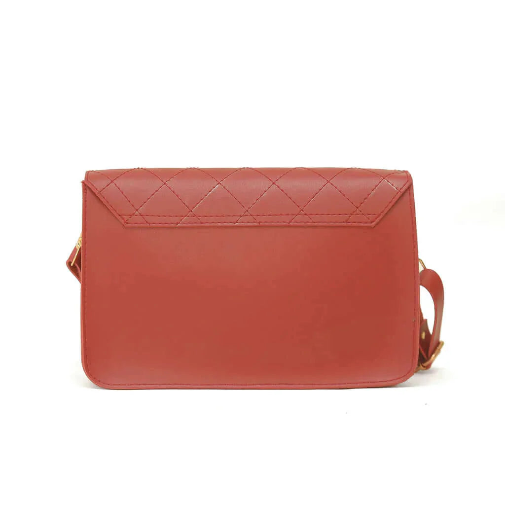 CROSS STITCH MAROON - Bag X