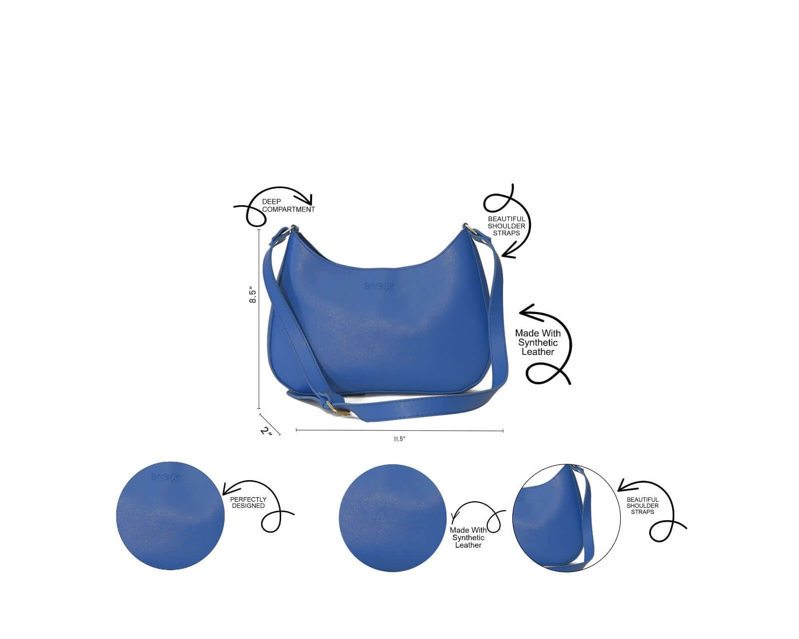 Half Moon X Blue - Bag X