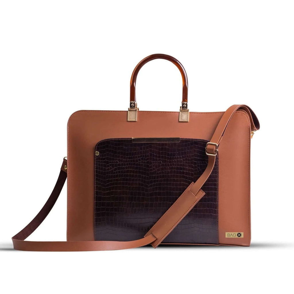 Allenora Brown women's laptop & office bag in brown by Bag X