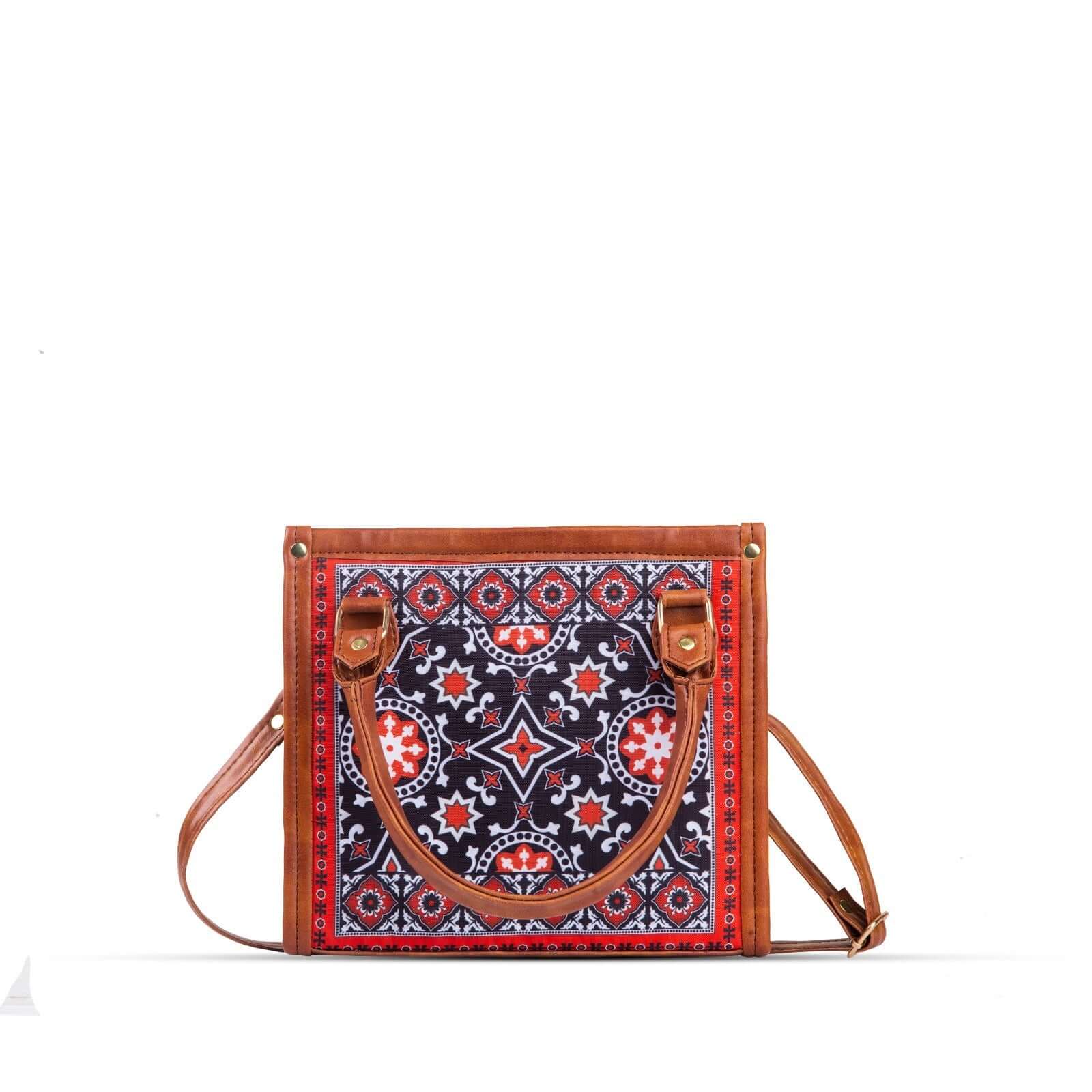 Ajrak Scarlet - Leftover women's handbag in classic by Bag X