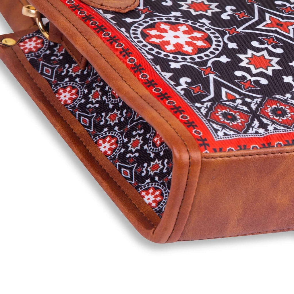 Ajrak Scarlet - Leftover women's handbag in classic by Bag X