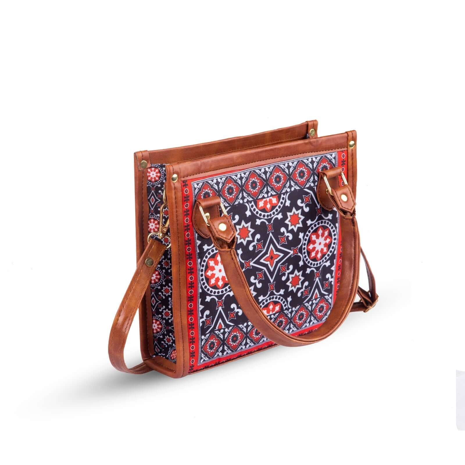 Ajrak Scarlet - Leftover women's handbag in classic by Bag X