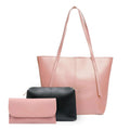 Nova 3 Pcs Pink women's wallet & clutch in pink by Bag X