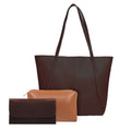 Nova 3 Pcs Choco women's wallet & clutch in choco by Bag X