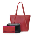 Nova 3 Pcs Maroon women's wallet & clutch in maroon by Bag X
