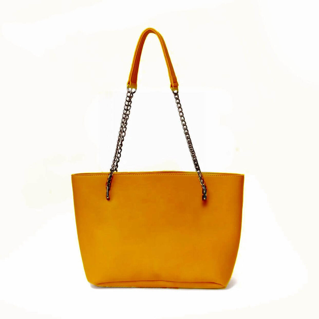 VEGAS MUSTARD WITH BLACK CHAIN - Bag X