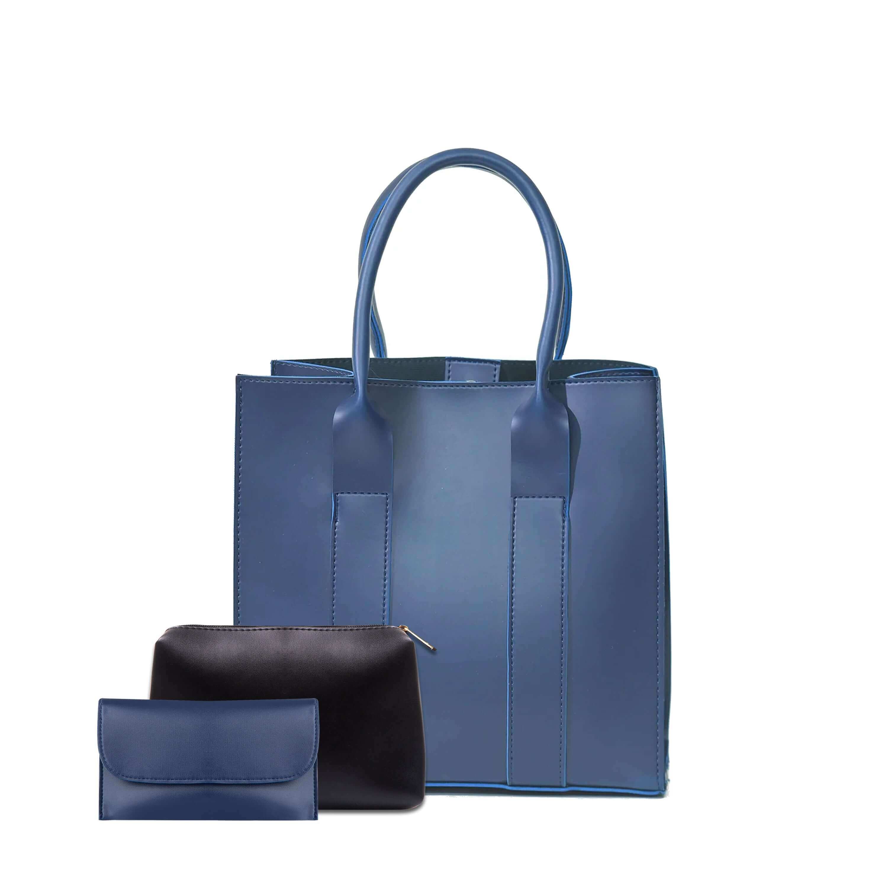 Alberta 3 Pcs Blue - Leftover women's tote bag in blue by Bag X