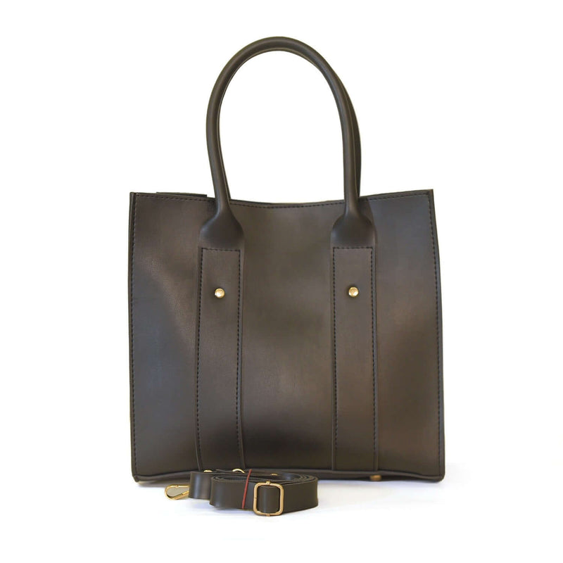 Alberta 3 Pcs Black women's tote bag in black by Bag X