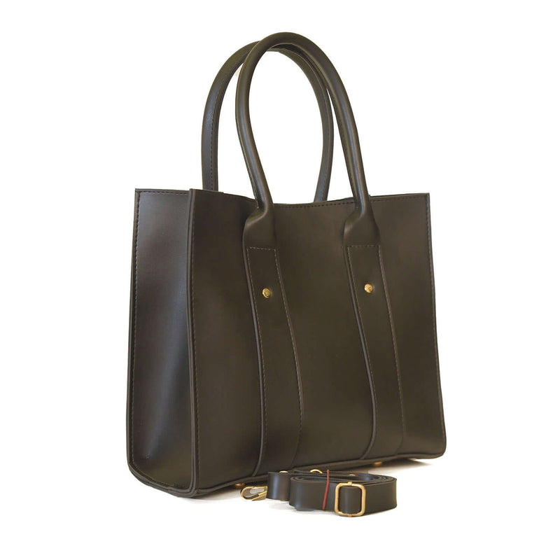Alberta 3 Pcs Black women's tote bag in black by Bag X