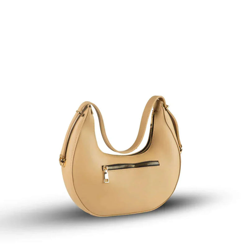 Alice Beige women's shoulder bag in beige by Bag X