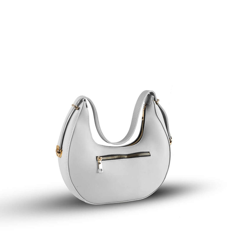 Alice White women's shoulder bag in white by Bag X