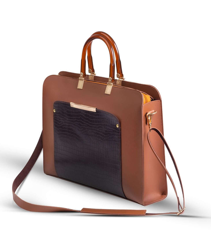 Allenora Brown women's laptop & office bag in brown by Bag X