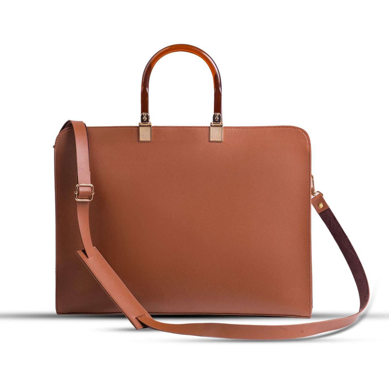 Allenora Brown women's laptop & office bag in brown by Bag X