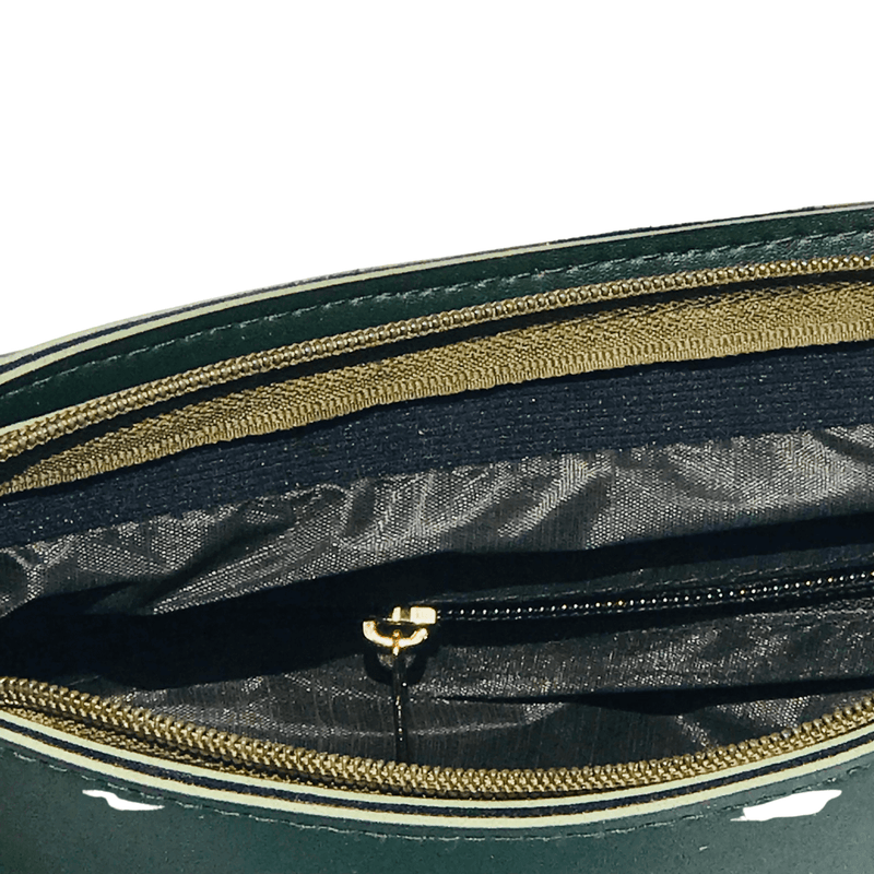Alpha Green women's crossbody bag in green by Bag X