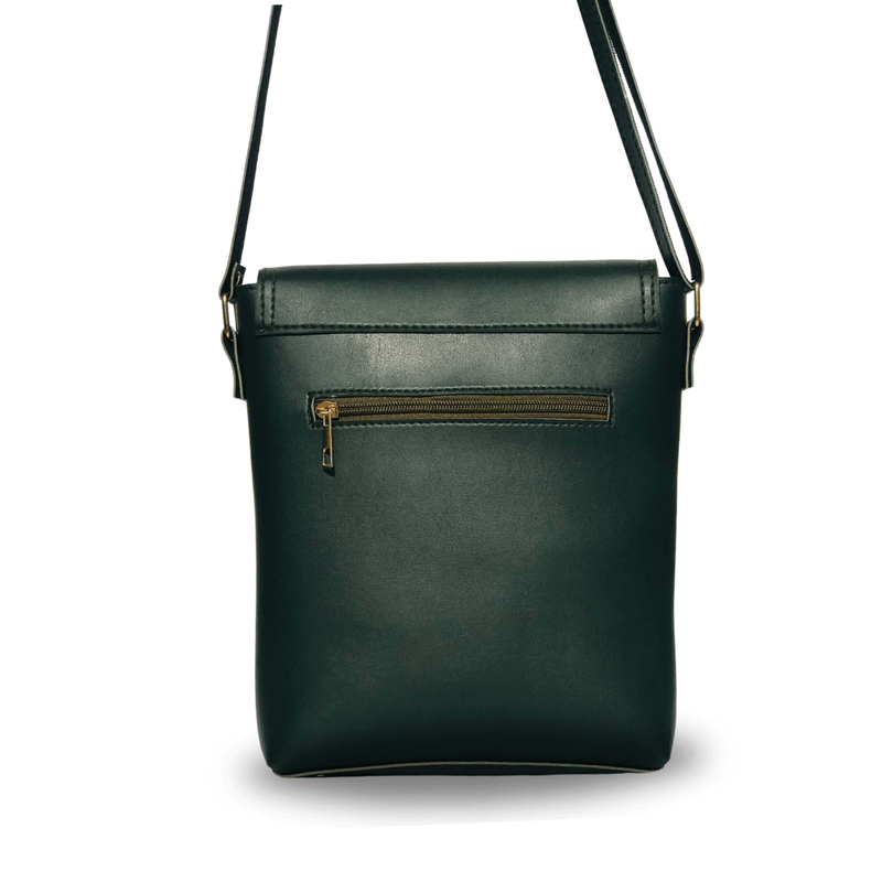 Alpha Green women's crossbody bag in green by Bag X