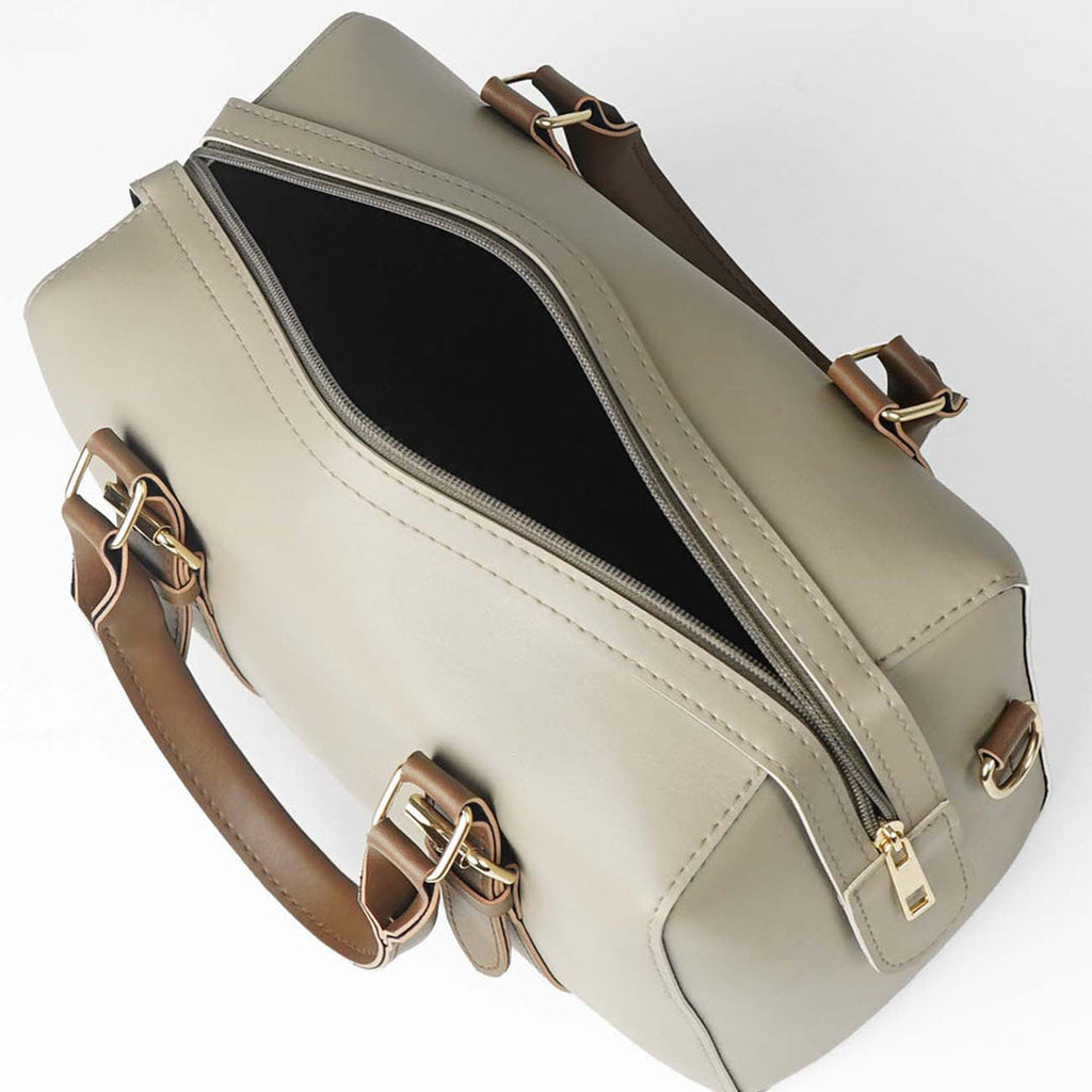 Twin Beige women's shoulder bag in beige by Bag X