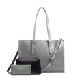 Blossom 3 Pcs Grey women's tote bag in grey by Bag X