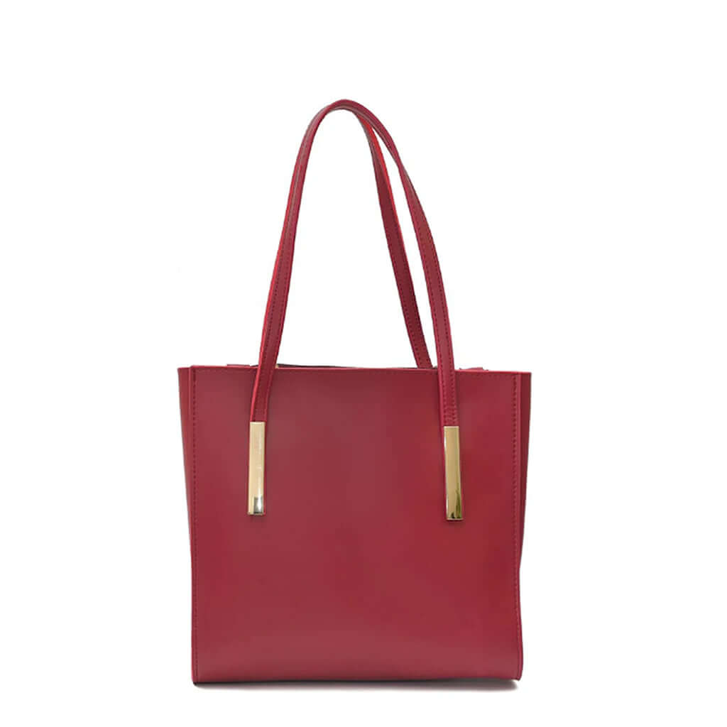Canva Maroon women's tote bag in maroon by Bag X