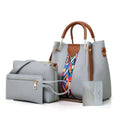 Capri 4 Pcs Grey women's crossbody bag in grey by Bag X