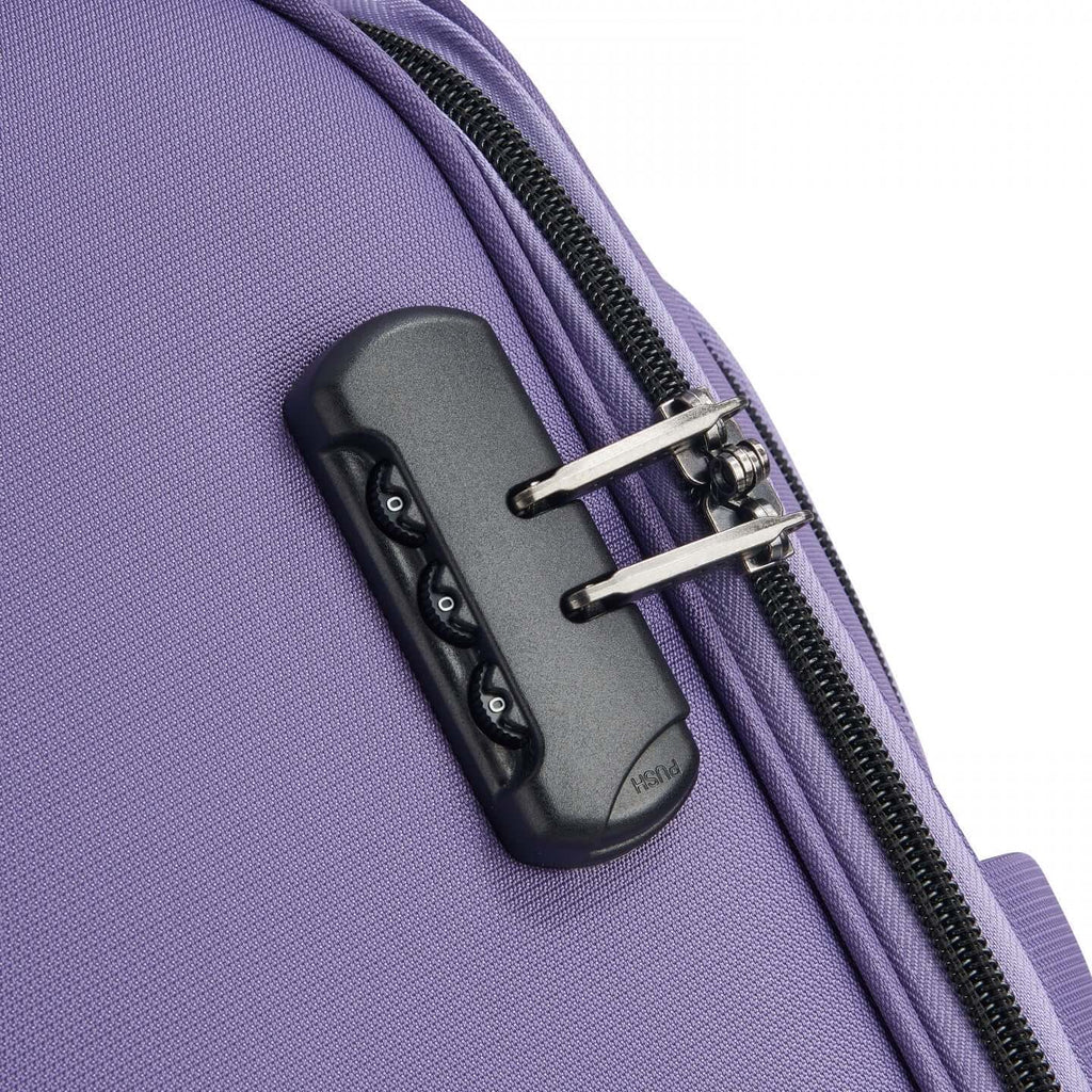Delsey Paris Cuzco 4W Lavender Soft Suitcase - set of 3 - Bag X