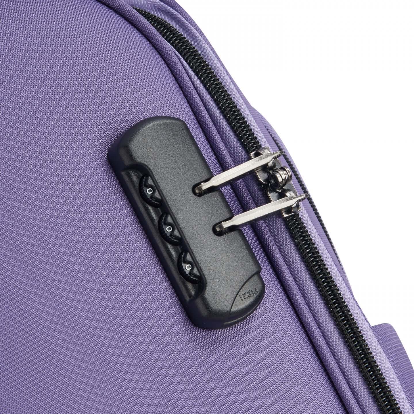 Delsey Paris Cuzco 4W Lavender Soft Suitcase - set of 3 - Bag X