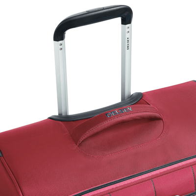 Delsey Paris Cuzco 4W Red Soft Suitcase- set of 3