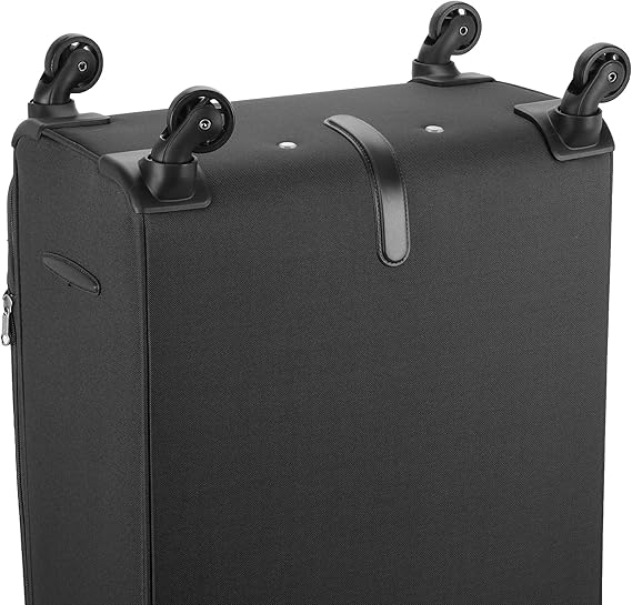 American Tourister Duncan Set of 3, Soft Luggage Trolley Bags With TSA Lock, 55+68+81cm, Black - Bag X