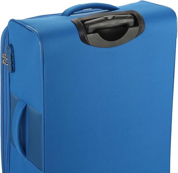 American Tourister Duncan Set of 3, Soft Luggage Trolley Bags With TSA Lock, 55+68+81cm, Blue - Bag X