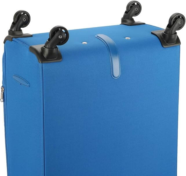 American Tourister Duncan Set of 3, Soft Luggage Trolley Bags With TSA Lock, 55+68+81cm, Blue - Bag X