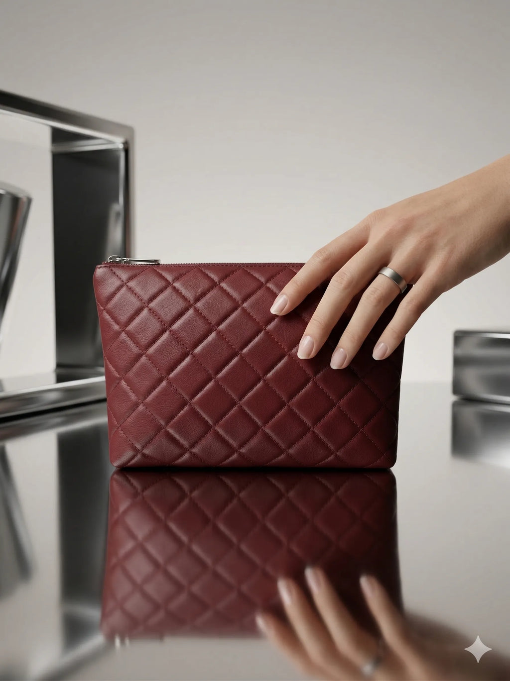 FIZZ MAKEUP POUCH MAROON