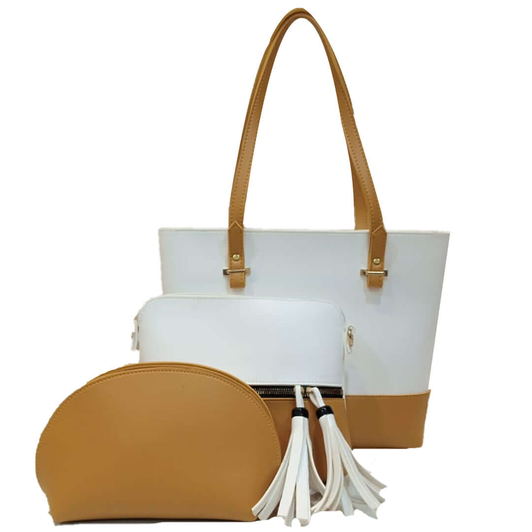 GRACE YELLOW / WHITE - Bag X